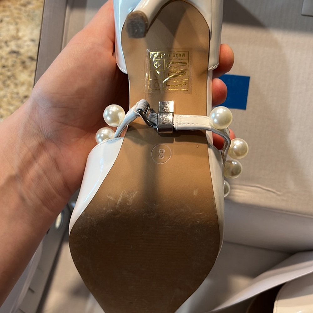 Pearl strap heels! - Picture 3 of 3